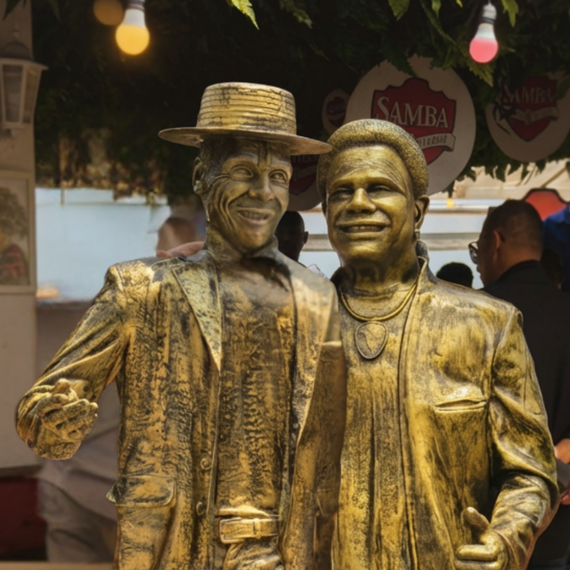 Do canto ao passo: olha os dois mestres eternizados pelo mar aí, gente!!